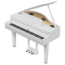 Roland GP6 Digital Mini-Grand Piano in Polished White - Image 3