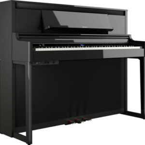 Roland LX 6 PE Luxury Upright Piano In Polished Ebony - Image 4