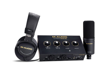 M-Audio M-Track Duo HD Producer Pack with Condenser Mic & Closed-back Headphones