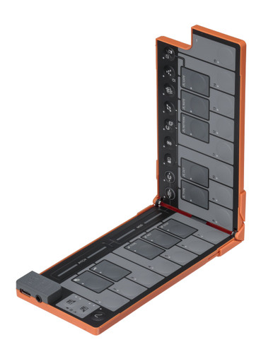 Korg nanoKEY Fold MIDI Keyboard In Lava Orange - Image 4