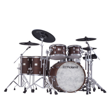 Roland VAD716 Flagship V-Drums Acoustic Design with V71 Sound Module - Satin Walnut