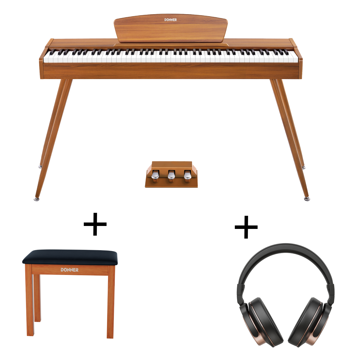 Donner DDP-80 Wooden Style Weighted Digital Piano - Image 5