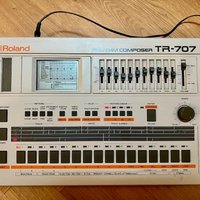 1985 Roland TR-707 Rhythm Composer White