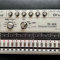 1980s Roland TR-606 Drumatix Silver