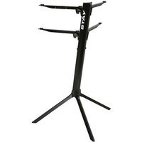 Stay Slim Curved Two Tier Keyboard Stand () Black new