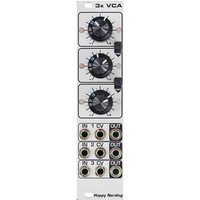 Happy Nerding Happy Nerding 3x VCA Module ( faceplate) Silver