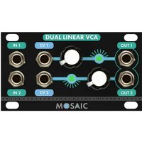 Mosaic Modules Mosaic Dual Linear VCA Module ( faceplate) Black new