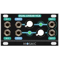 Mosaic Mosaic Dual Linear VCA 1U Eurorack Module (Black) Black new