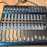 2010s Alesis MultiMix 16 FireWire 16-Channel Mixer Black