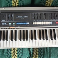 used 1985 Casio Casiotone CT 430 Stereo PCM Portable Keyboard Black