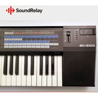 used 1980s Casio SK-2100 49-Key S&ling Keyboard Black