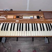 used 1980s Casio CT-401 Casiotone 49-Key Synthesizer Natural