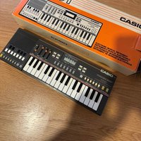 used 1980s Casio PT-31 31-Key Mini Synthesizer Black