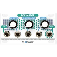 Mosaic Mosaic Decimator Eurorack Bit Crusher 1U Module (White)... new