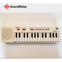 used 1980s Casio PT-10 29-Key Mini Synthesizer White