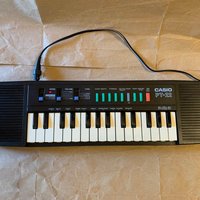 used 1980s Casio PT-22 29-Key Mini Synthesizer Black