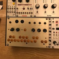 All different Eurorack 9U case Intellijel and more Chrome used
