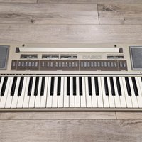 used 1980s Casio CT-610 Casiotone 61-Key Synthesizer Silver