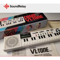 used 1979 - 1984 Casio VL-1 VL-Tone 29-Key Synthesizer Keyboard White