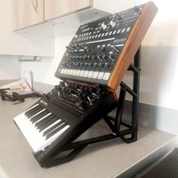 2024 Plus Support 2 Tier Double Desktop Stand Black new