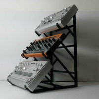 2024 Plus Support 3 Tier Desktop Synth Stand Black new