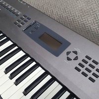 used 1990s Korg N364 61-Key Music Workstation Gray