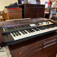 used 1979 - 1982 Korg Lambda ES-50 48-Key Polyphonic Synthesizer Bl...