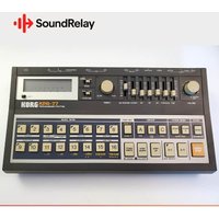 used 1980s Korg KPR-77 Drum Machine Black