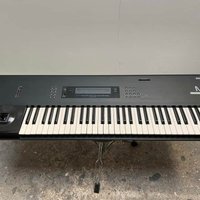 used 1990s Korg M1 61-Key Synth Music Workstation Black