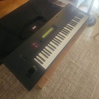 used 1990s Korg M1 61-Key Synth Music Workstation Black