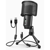 2025 Fifine Desktop Usb Microphone With Pop Filter Computer Mi... new