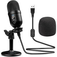 2025 VOHALO Usb Microphone Compatible With Laptop Desktop,Card... new