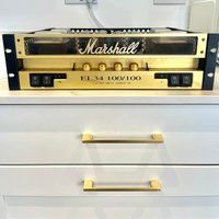 2010s Marshall EL34 100/100 Dual Monoblock Rack Power & Gold used