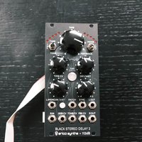 2023 - Present Erica Synths Black Stereo Delay 2 Module Black used