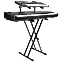 Gator Heavy-Duty 2 Tier X Style Keyboard Synthesiser Stand Synth new