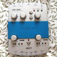 2000s TASCAM US-122 USB Audio Interface Silver and Blue used