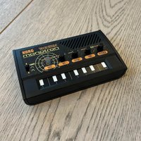 used 2010s Korg Monotron DELAY Analog Ribbon Synthesizer Black