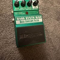 2010s DigiTech X-Series Bass Synth Wah Envelope Filter Green used