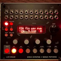 2022 - Present Erica Synths LXR Drum Eurorack Module Black used