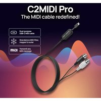 2025 CME C2MIDI PRO - USB-C MIDI Interface Black new