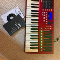 2010s Akai MAX49 Keyboard Controller Red used