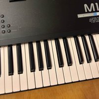 used 1990s Korg M1 61-Key Synth Music Workstation Black