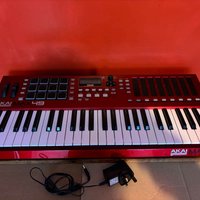 2010s Akai MAX49 Keyboard Controller Red used