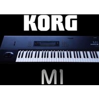used 1990s Korg M1 61-Key Synth Music Workstation Black