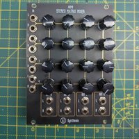 2023 AI Synthesis AI018 Eurorack Stereo Matrix Mixer Black used