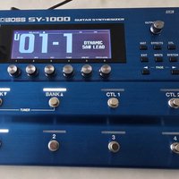 2020 - Present Boss SY-1000 Guitar Synthesizer Blue used