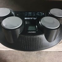 2010s Alesis CompactKit 4 Tabletop Electronic Drum Pad Kit Black