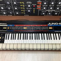 used 1982 - 1984 Roland Juno-6 61-Key Polyphonic Synthesizer Black