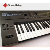 used 1987 - 1992 Roland D-50 61-Key Linear Synthesizer Black