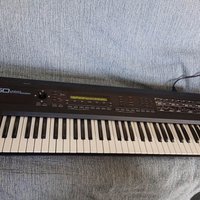 used 1987 - 1992 Roland D-50 61-Key Linear Synthesizer Black